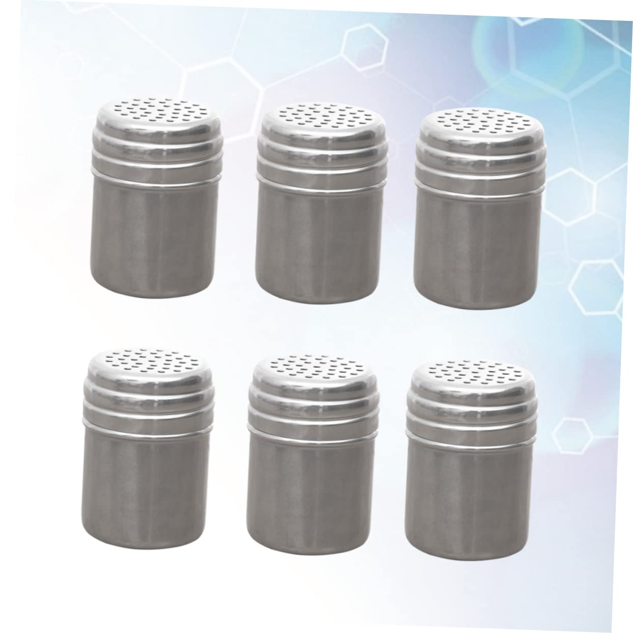 KICHOUSE Spice Shaker Bottles 12pcs Metal Seasoning Cans Lids for Kitchen Easy to Clean Containers