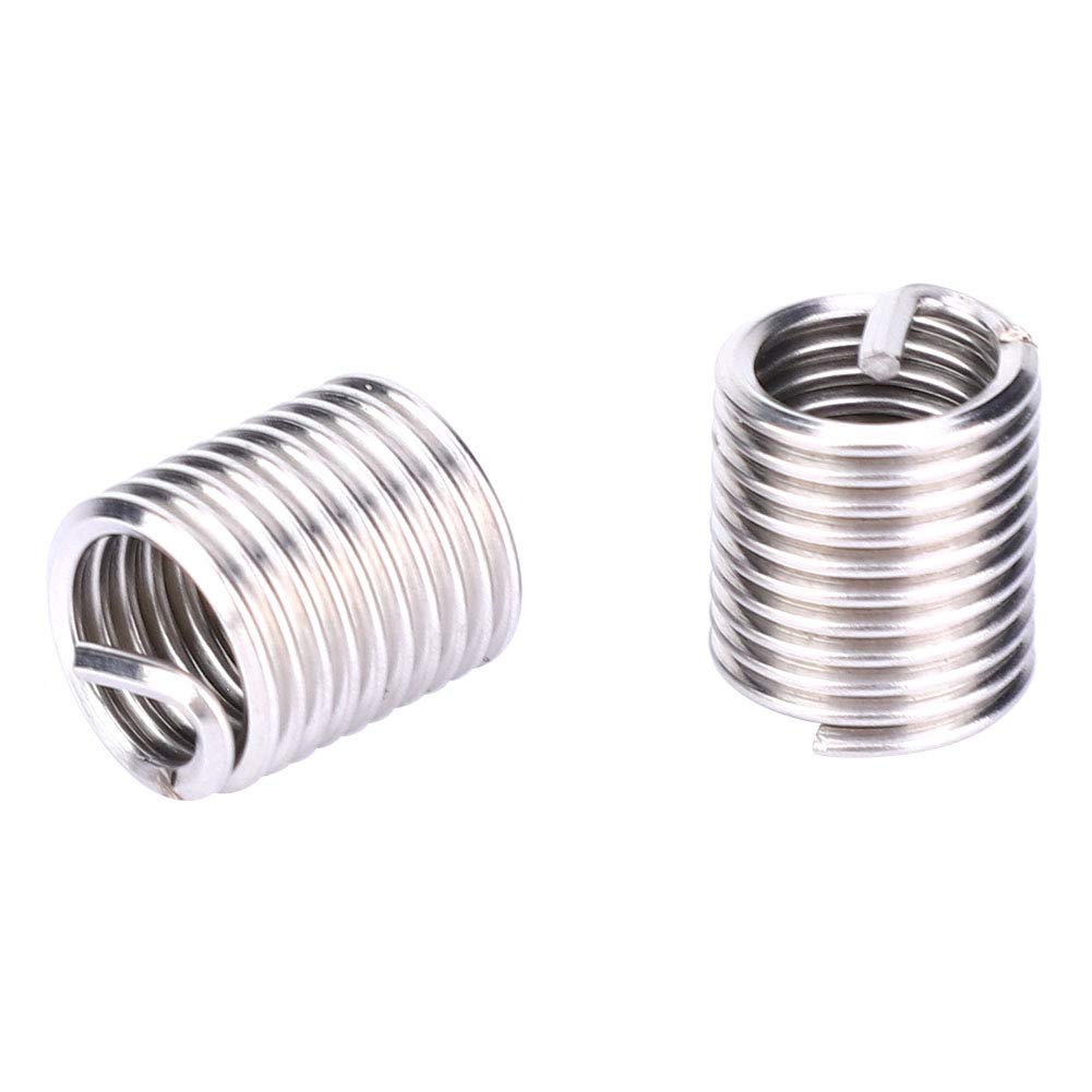 TANIQIACA 20 Pcs M8x1.25 Stainless Steel Thread Repair Kit, Rethreading Tap Kit for Female Thread, Convenient Carrying Box, and Resistant, Fast mm inch Thread Conversion