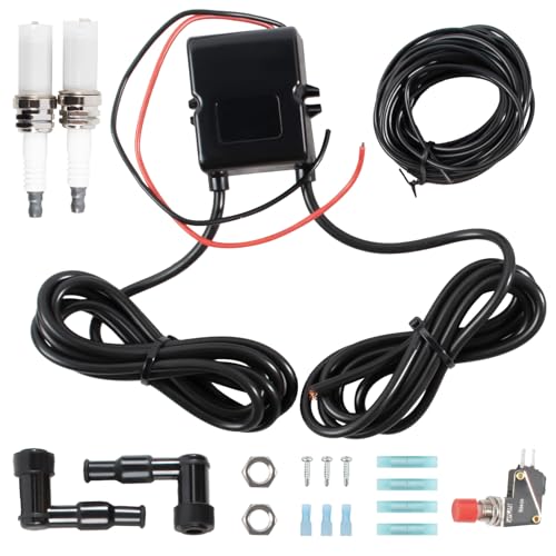 JUSNBASR Dual Kit with All Installation Accessories Flame Kit for Car Compatible with Motorcycle Car Truck Enthusiasts Replace BFTKAFK-Dual