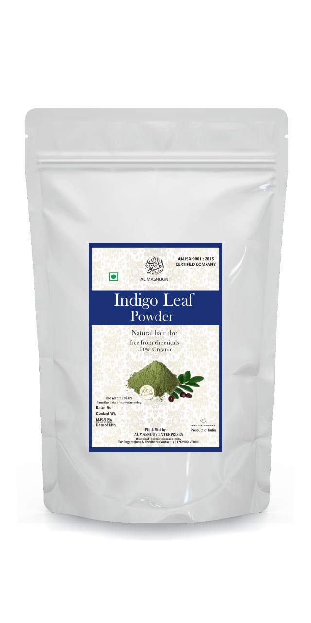 Indigo Powder (Indigofera Tinctoria) For Hair Pure Neel Powder For Black Hair & Beard Dye/Color - Black, Ammonia Free, Paraben Free -100 Gm