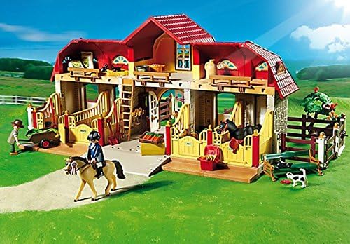 PLAYMOBIL Country 5221 Duża Stadnina Koni z Wybiegiem, od 5 Lat