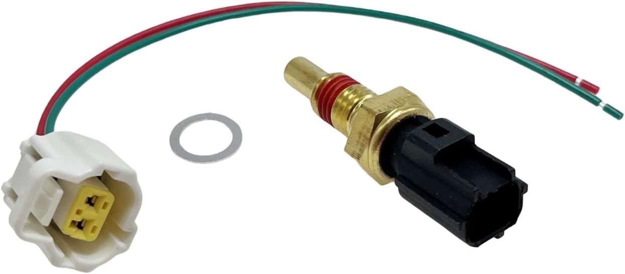 Cylinder Head Temperature Sensor w/Wire Harness Plug F65Z9G004AB 8L3Z6G004A Compatible with E-150 E-250 E-350 F-150 Crown Vitoria Town Car F-250 F-350 F-450 F-550