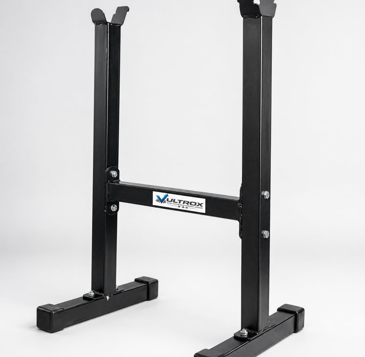 Barbell Weight Plate Storage Rack, Freestanding Steel Organiser for Home Gym, Black-image-9