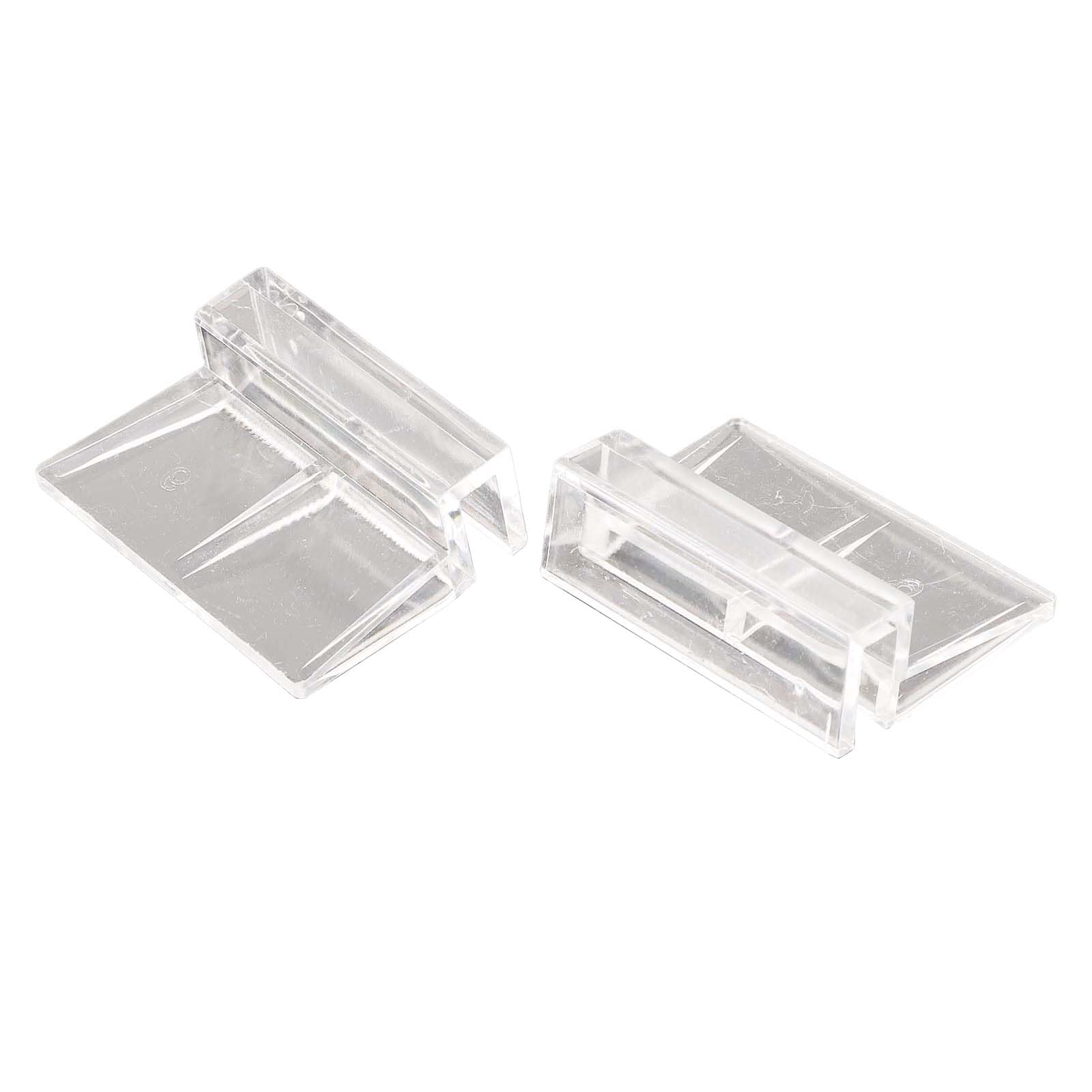 SPORTARC Lot de 16 clips de couvercle en verre pour aquarium, support de couvercle d'aquarium, supports de couvercle en acrylique transparent (10 mm)