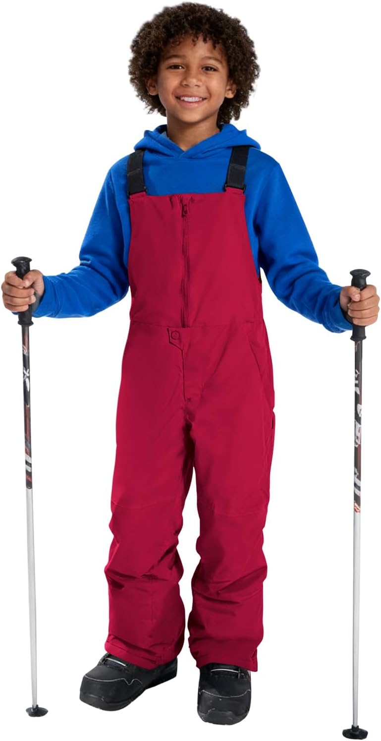 Haloumoning Boys Snow Bibs Kids Ski Pants Waterproof Insulated Snowboard Winter Overalls 5-14 Years