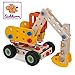 Produktbild Eichhorn 100039034 - Constructor Bagger, 175-tlg., Holz-Konstruktions-Set, 5 verschiedene Modellvarianten baubar, FSC 100% Zertifiziertes Buchenholz, Made in Germany