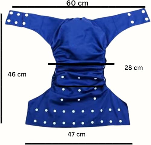 Miniatura 4 de Pañal de tela Kawaii para adultos, pañal grande para adultos con 1 inserto de pañal súper absorbente, ajustable, reutilizable, para incontinencia,