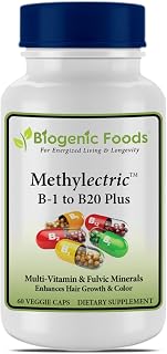 Methylectric B-50 Complex - Methylated B1 - B20 Multi-Vitamin and Fulvic Minerals, Veggie Caps