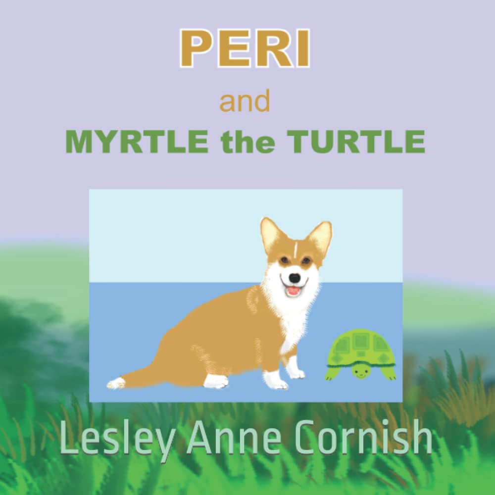 Peri and Myrtle The Turtle (Peri the Corgi)