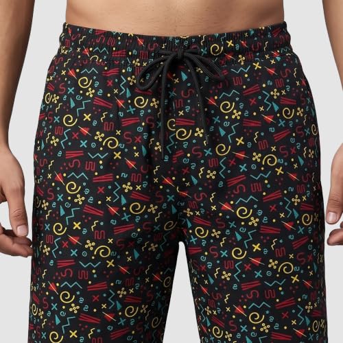 Image of Amul Comfy Men's Cotton Rich Printed Bermuda- Assorted