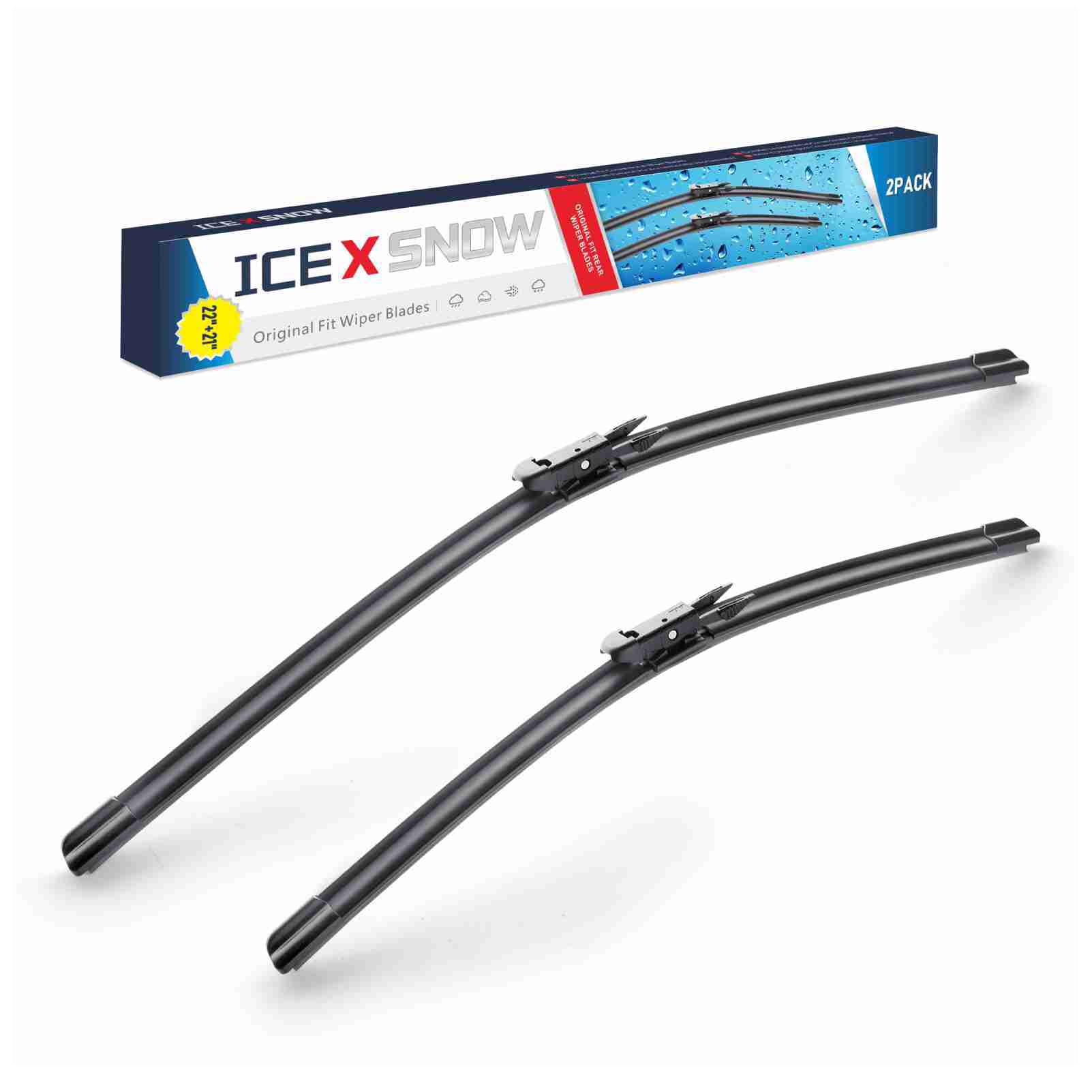 22"+21" Windshield Wiper Blades Replacment for Cadillac STS 2011 2010 2009 2008 2007 2006 2005 All-Season Windshield Wiper Blades (Set of 2) Front Wiper Blades,Pinch Tab