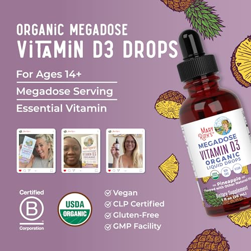 Maryruth Organics MEGAD3PINEORG1OZ-SP Vitamin D3 Liquid Drops thumb #7
