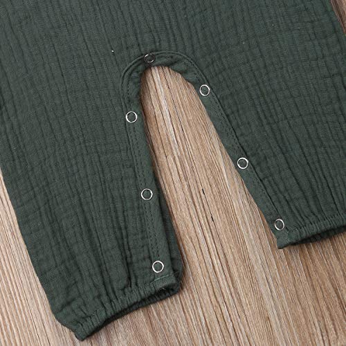 image for Biayxms Newborn Baby Girl Boy Romper Onesie Organic Cotton Long Sleeve