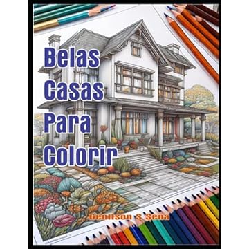 Capa do livro Belas Casas Para Colorir