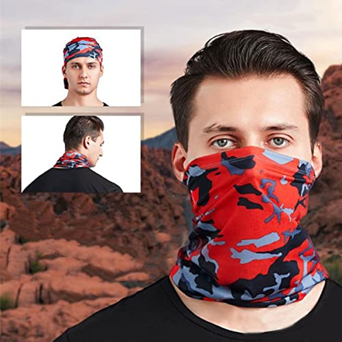 10 Pcs Bandana para el Cuello Verano Gaiter para Hombre Balaclava Transpirable y Fresco para Senderismo Ciclismo Camping miniatura 5