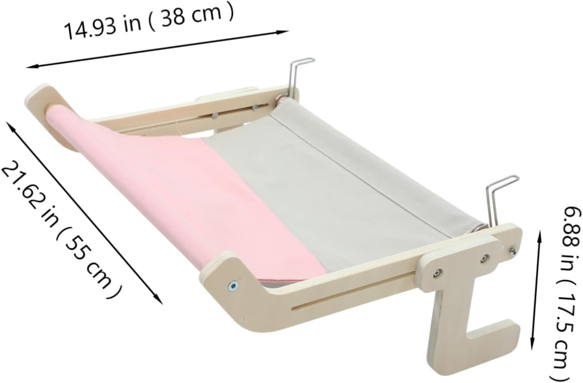 1 Set Cat Window Hammock Thickened Perch for Indoor Cats Space Saving Design for Sleeping Playing Hiding Durable Cozy