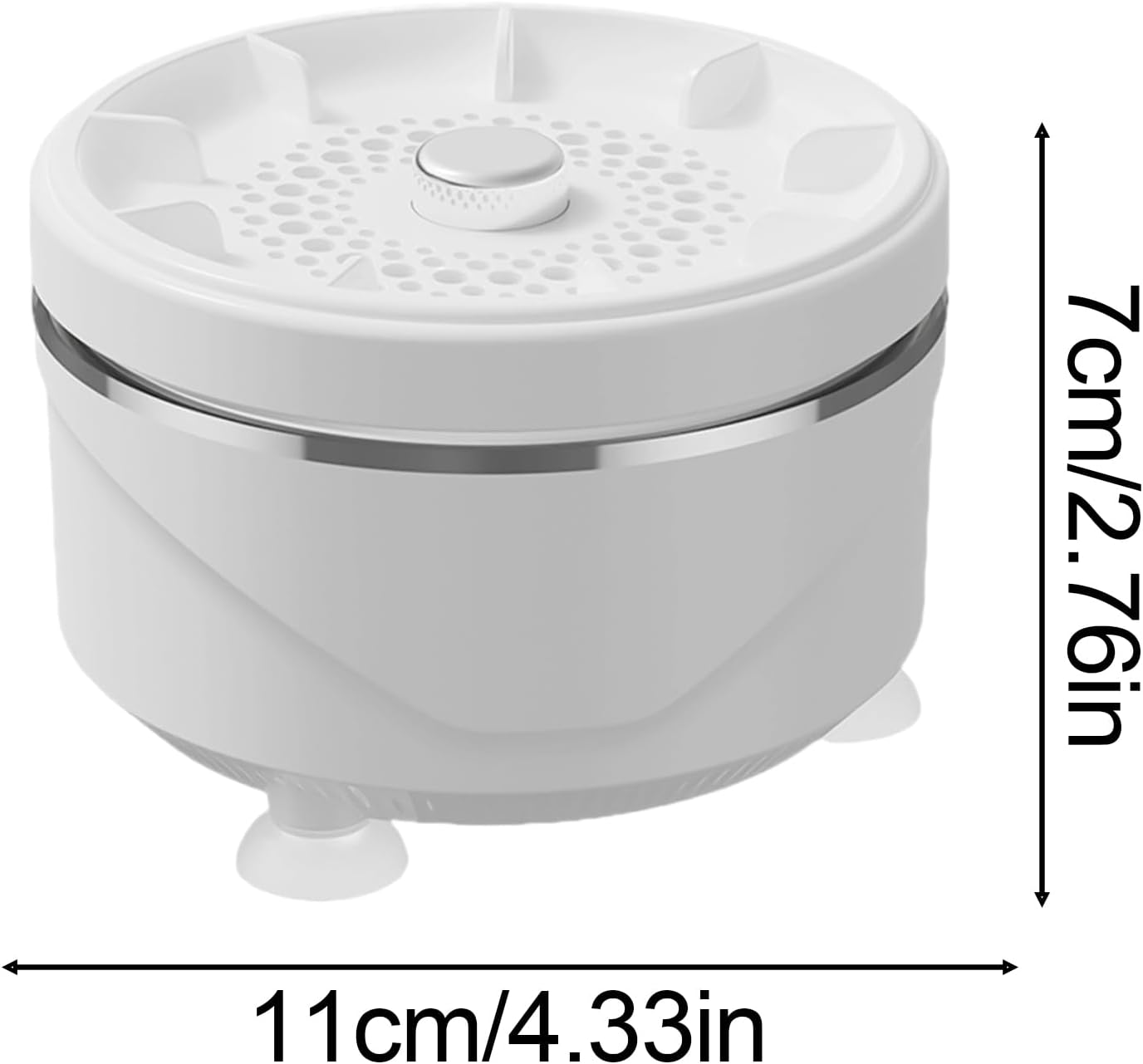 Fruit Cleaner Device,in Water Rotatable Spinner,Wireless Fruit Vegetable Washer Spinner | for Meat Tableware Seafood Utensil Jewelry Bowl Eyeglasses Basin Pots Kitchen Picnic Camping