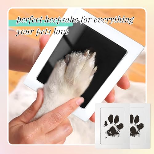 4er-Pack pfotenabdruck set hund,pfotenabdruck set katze,hundepfoten abdruck,fußabdruck baby,pfotenabdruck hund,Geeignet für Katzen, Hunde, Vögel, Babys usw.