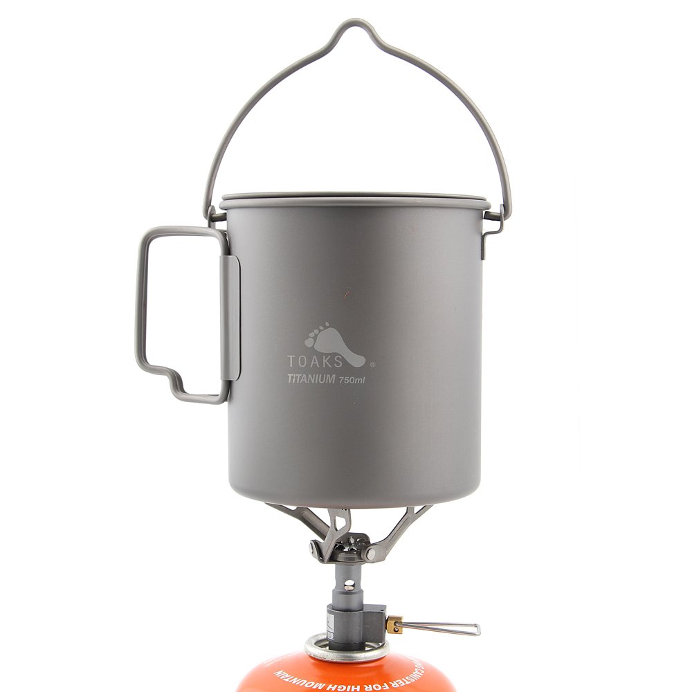 Amazon | TOAKS Titanium Pot 750ml and BRS 3000T Titanium Stove