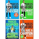 Marcus Rashford 4 Books Collection Set (You Are a Champion, You Can Do It, You Are a Champion Action Planner, The Beast Beyond the Fence)