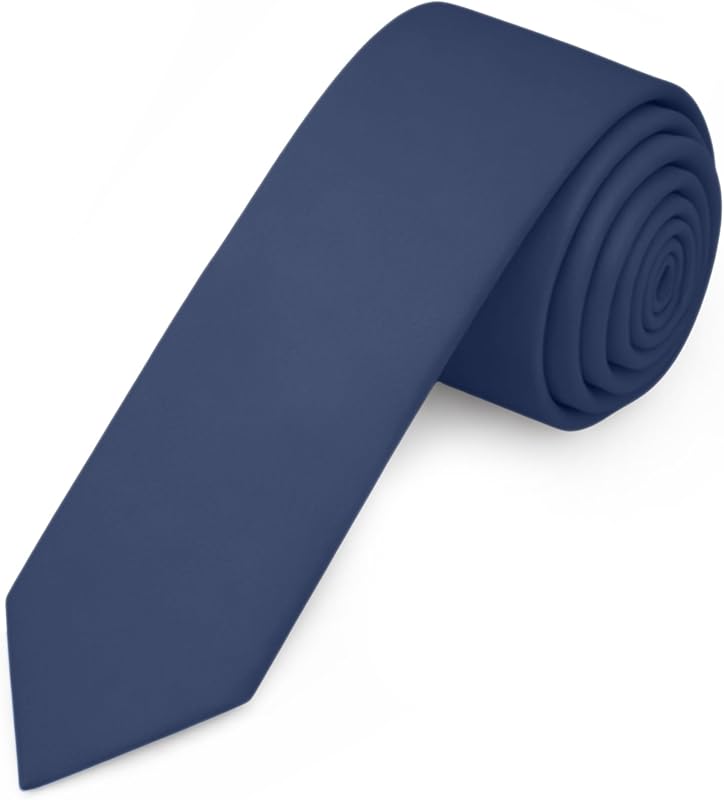 Men's Skinny Width 2" Solid Color Tie