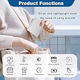 Lyai LCD Digital Travel Clock, Foldable Desktop Alarm Clock with Backlight, Date Day and Temperature Display Snooze, Small Portable Battery Powered Desktop Alarm Clock For Bedroom, Office - Image 2