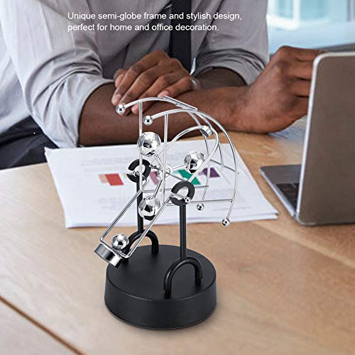 Perpetual Motion Desk, Physics Simulation Movement Semi Globe Shape Revolving Gadget Electronic Shak