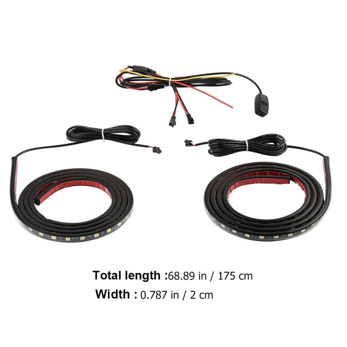 LABRIMP Set 3 Pezzi Striscia Luminosa per Camion Luce Bilaterale Cassone, Accessorio per Luci Auto Pickup, Installazione Semplice per Guida Notturna e Compatibile Maggior Parte Pickup