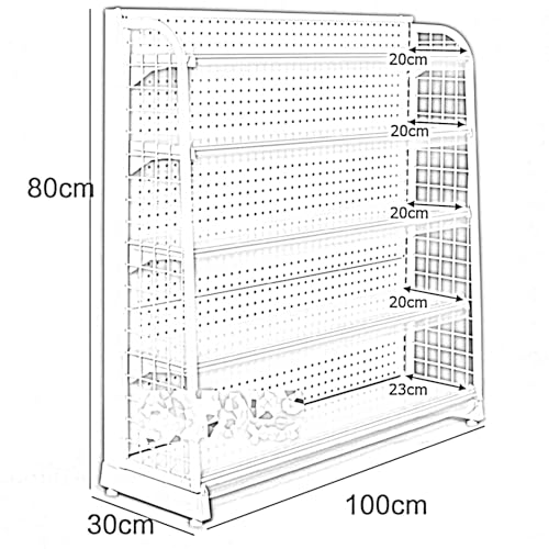 5Tier Du Retail Scaffalatura UnitSturdy Sto & Display R per la drogheria Forniture per Ufficio Maximize nizat & Spazio 80x30x80cmIdeal per le aziende