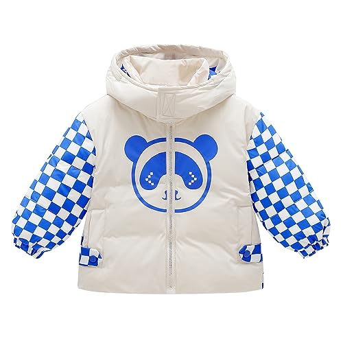 Kids Boys Girls Winter Coats Jacket Hoods Puffer Padded Outerwear, Toddlers