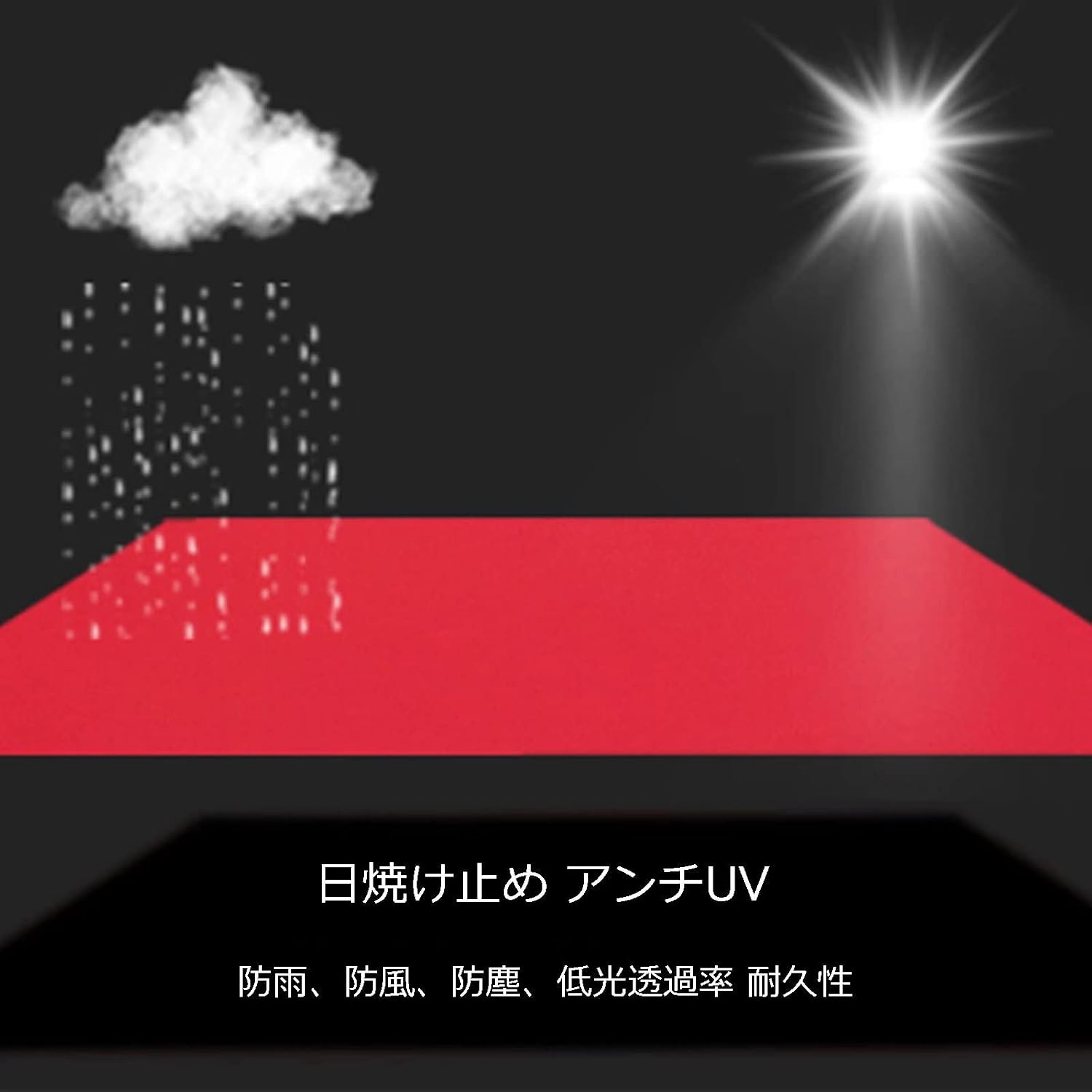防水シート 7x7m 屋外 屋根 人工池用防水シート 600g/m² 厚さ0.5mm
