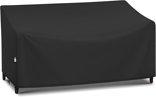 Miniatura 9 de Arcedo Funda impermeable para muebles de 3 plazas, funda de sofá de exterior para sofá de patio, protección para todo tipo de clima, para asiento de