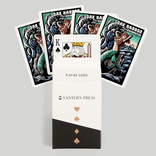 Baraja de Póker Oak Harbor Mermaids 52 cartas miniatura 6