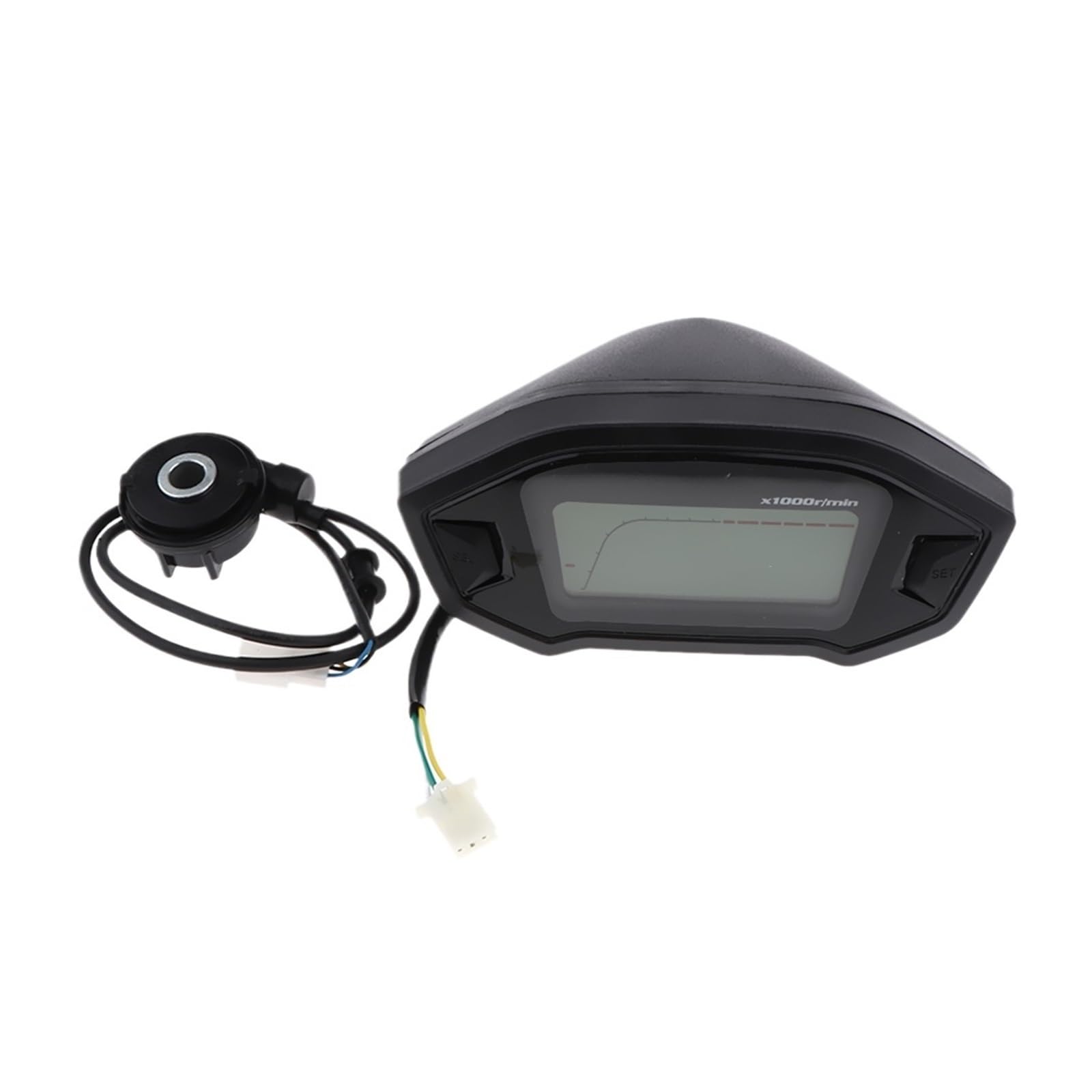 Moto Odómetro Tacómetro Velocímetro Universal para Motocicleta, 5 Marchas, 7 Luces De Fondo, Odómetro, Medidor 13 000 RPM, 199 Km/h, Recorrido Digital, Tacómetro para