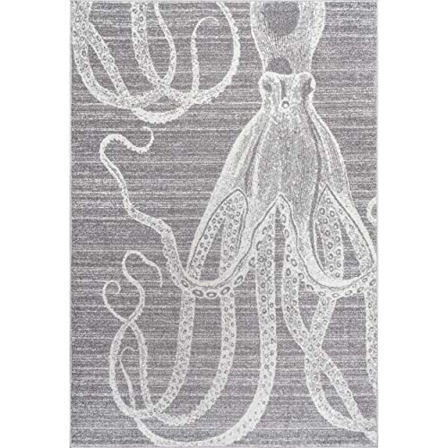 nuLOOM Thomas Paul Octopus Area Rug, 10' x 14', Gray - Image 2