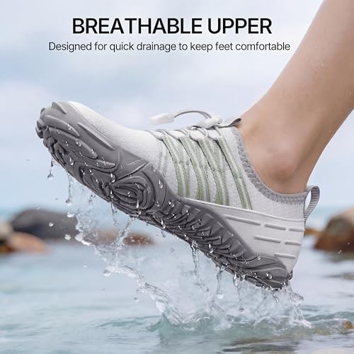 Image of ATHMILE Water Shoes for Men Women Quick Dry Aqua Shoes with Toe Protection