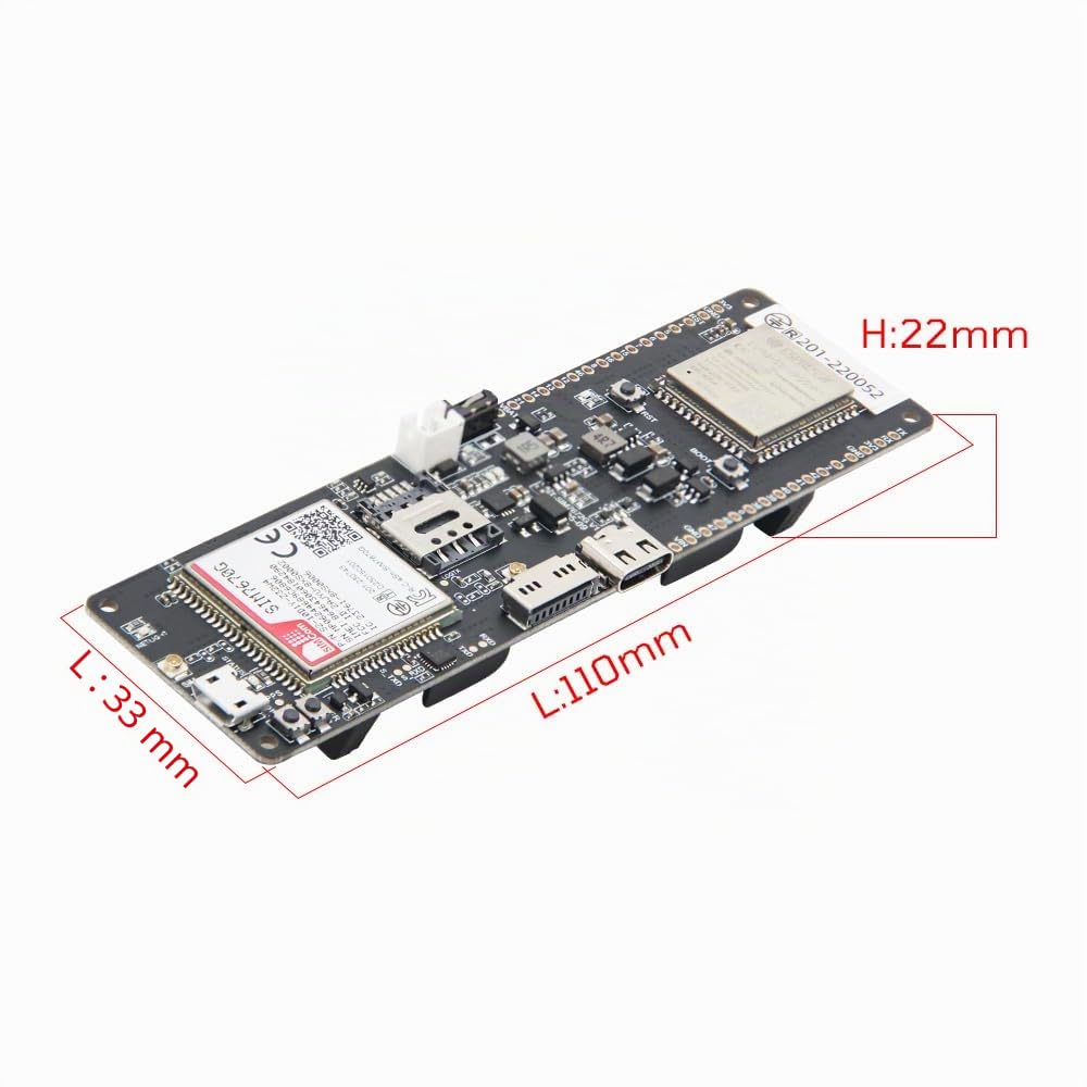 LILYGO T-SIM7670G-S3 ESP32-S3 4G LTE Carte de développement TTGO pour appareils IoT de communication cellulaire sans fil à faible consommation et longue portée avec GPS
