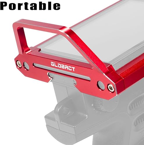 Miniatura 4 de Marco protector de transmisor de radio de aleación de aluminio para Flysky Noble NB4 Pro NB4 Lite NB4 Lite NB4 Accesorios de actualización (rojo)