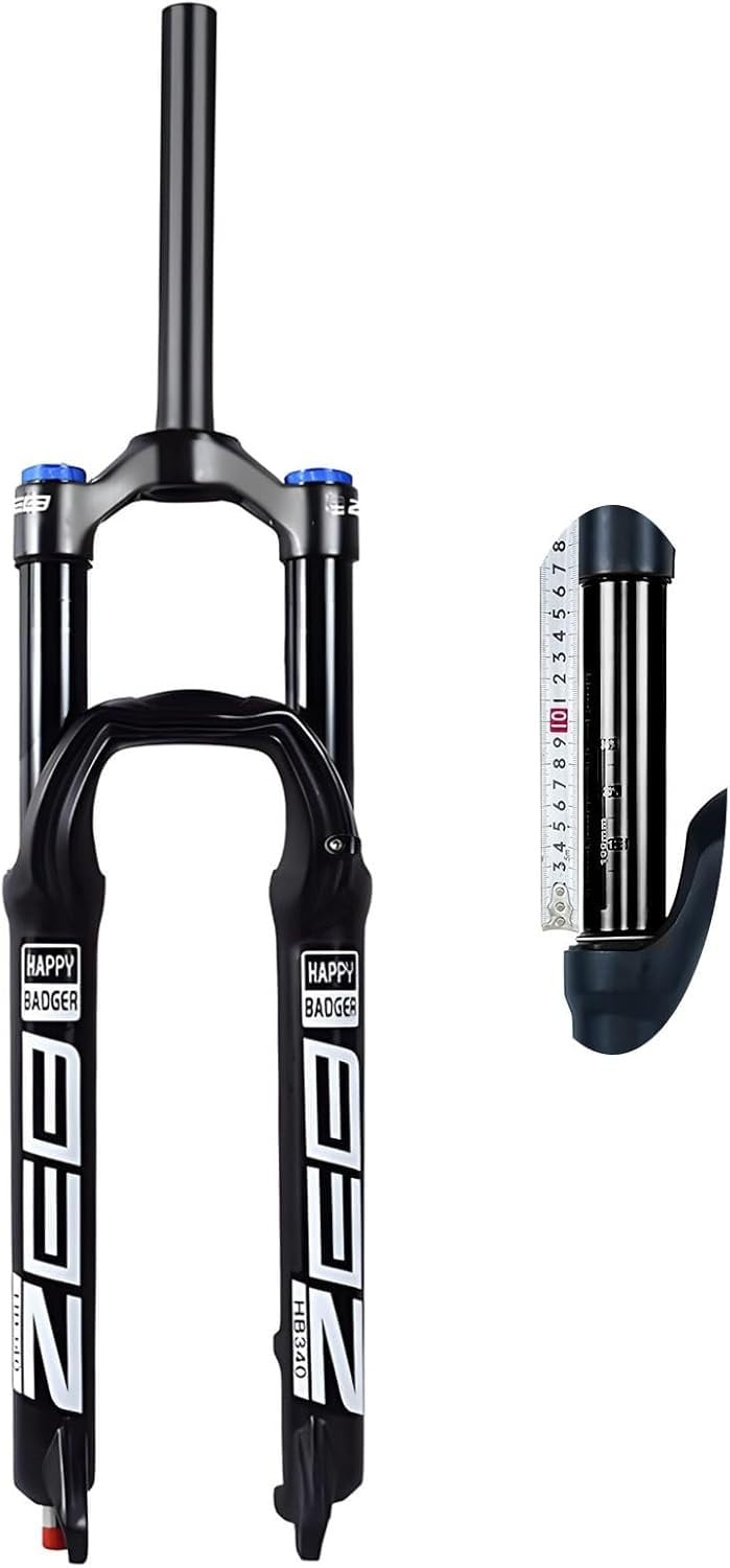 WIQUYBML Front Suspension Mountain Bike Fork, 26/27.5/29 Inch, 160mm Travel, Rebound Adjustment, 9mm QR Axle, Suitable for XC, AM and Downhill A,27.5in
