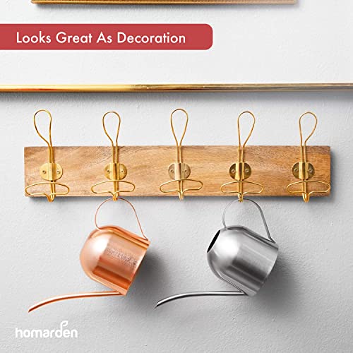 Homarden 30 Oz. Stainless Steel Watering Can - Metal Watering Can With Long Spout To Prevent Spillage, Perfect Plant Watering Can For Outdoor And Indoor Plants - Ideal Christmas Gift & Decoration #TOP3