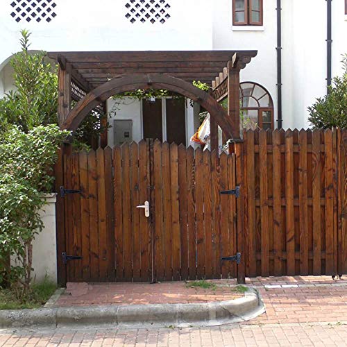 4Pack 4 Inch T Strap Heavy Duty Shed Door Hinges – Black Barn Door Gates Tee Hinge Wrought Hardware Iron #TOP4