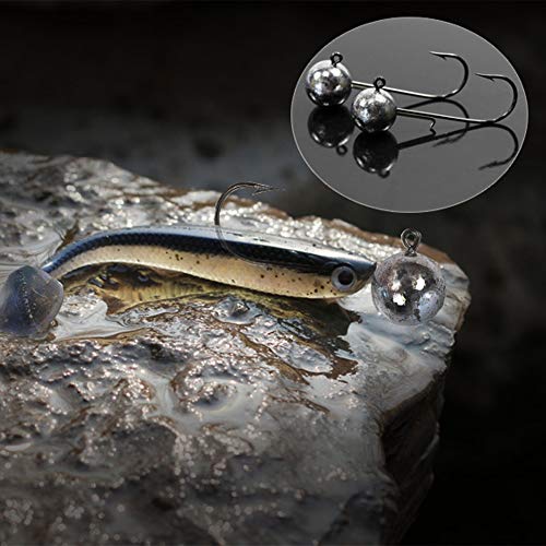 Jigköpfe für Gummifische Angeln Jighaken mit Round Kopf – Bild 3