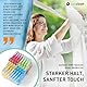 culiclean Wäscheklammern ohne Abdruck stabil in Blume Design 48x Wäscheklammer schwarz weiß, robuste Kluppen Soft Grip Clip Clothes Pegs UV beständig Klammern zum Aufhängen von Wäsche, Socken