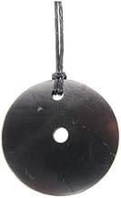 Donut Shungit Shungite Pendant, Shungite, Protection, Natural, Minerals and Crystals for Healing, Energy Beauty, Meditation, Alternative Medicine, Spiritual Charms