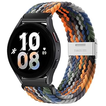 Pulseiras esportivas de 20 mm compatíveis com Samsung Galaxy Watch 7 6 5 4 de 40 mm e 44 mm/Watch 5 Pro de 45 mm/Galaxy Watch 4 6 Classic de 42 mm, 46 mm, 43 mm e 47 mm/Watch 3 de 41 mm/Active 2