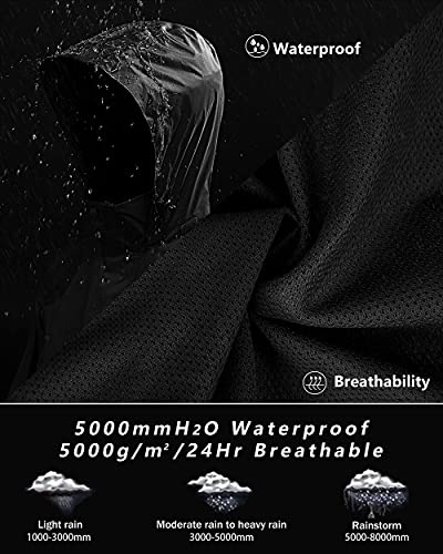 33,000Ft Mens Rain Suit With Hideaway Hood Waterproof Rain Gear thumb #2