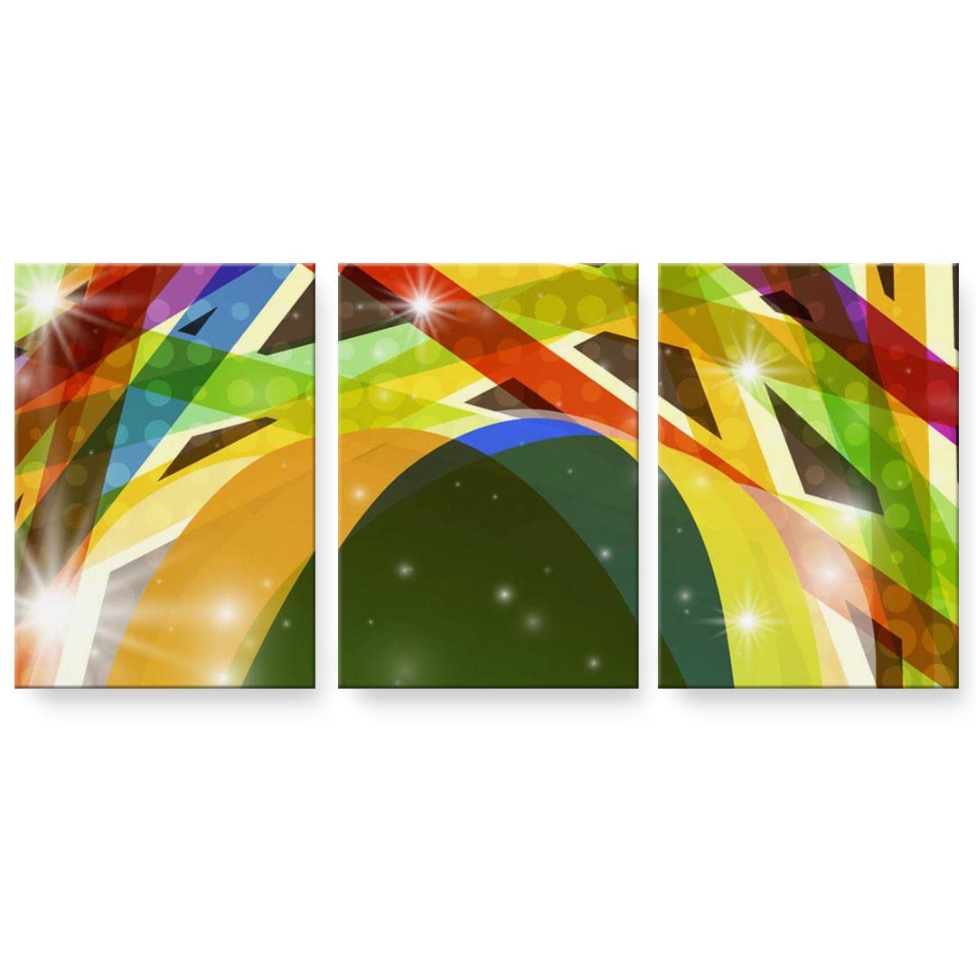 Amazon.co.jp: アートパネル 3連 3枚セット 絵 絵画 飾り igsticker