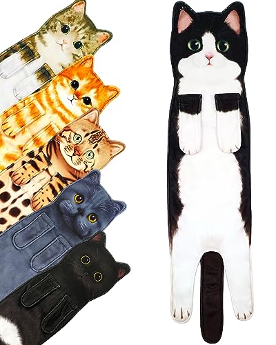 Pat Juumg Toallas De Mano Gato, Toalla Manos Decoración Para Cocina Y Baño,Absorbente Y Suave,Regalos Originales Para Mujer Pat Juumg Toallas De Mano Gato, Toalla Manos Decoración Para Cocina Y Baño,Absorbente Y Suave,Regalos Originales Para Mujer