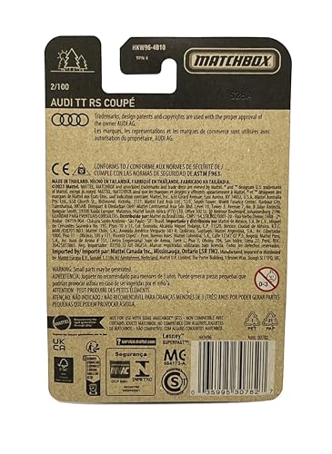 Audi TT RS Coupe Matchbox 2023 Verde 1:64 miniatura 6