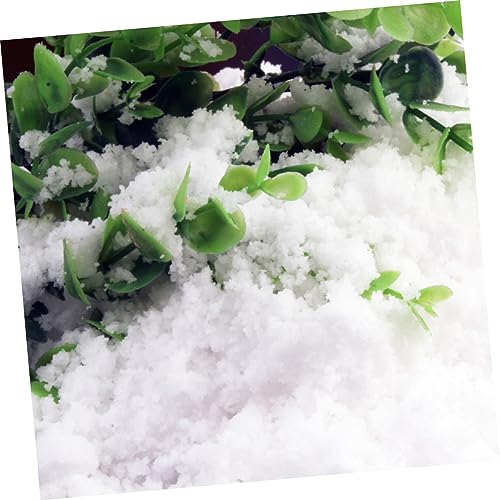 Cabilock Decoração De Neve Falsa Neve Realizar Prop Neve Em Pó Artificial Expandir Branco